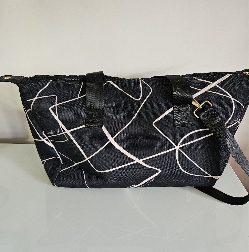 COPY - Mali + Lily Abstract Print Weekender Duffle Bag